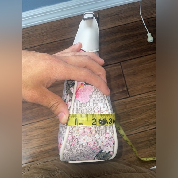 Floral purse Jackie bag shoulder bag flower bag cream purse cream bag hobo bag - Picture 11 of 16